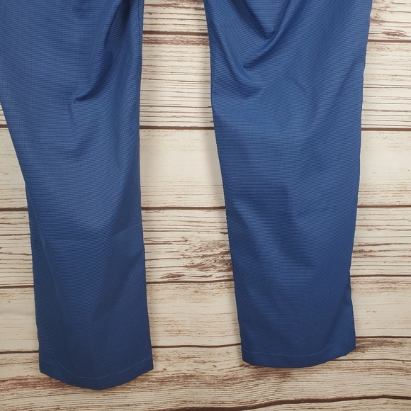 Bonobos Golf Mens 40x32 Slim Blue Houndstooth Tailored Flat Front Golf Pants - Picture 8 of 9